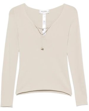 Blugirl Blumarine V-Neck T-Shirt - White