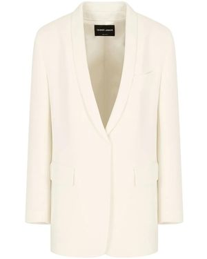 Giorgio Armani Shawl Lapel Blazer - Natural