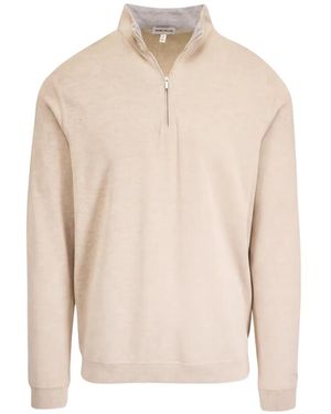Peter Millar Pullover Mit Kurzem Reißverschluss - Natur