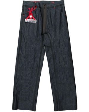 Walter Van Beirendonck X G-Star Jean Raw À Ornements - Bleu