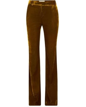 Nina Ricci Velvet Trousers - Brown