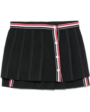 Thom Browne Ruffled Mini Skirt - Black