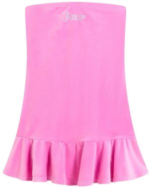 Juicy Couture Gerüschtes Bandeau-Minikleid - Pink