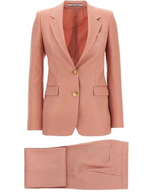 Tagliatore Anzug aus Leinen - Pink