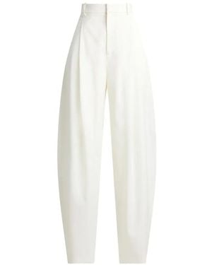 Ralph Lauren Harlo Pleated Trousers - White