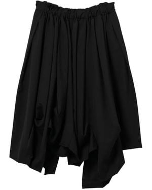 Comme des Garçons Asymmetric Paneled Shorts - Black