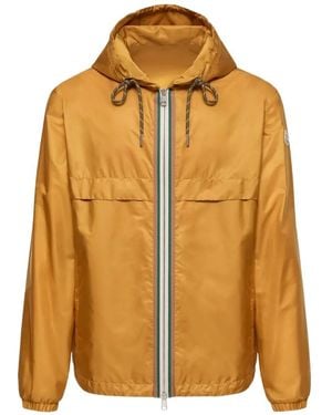 Moncler 'Nidge' Polyamide Hooded Jacket - Yellow