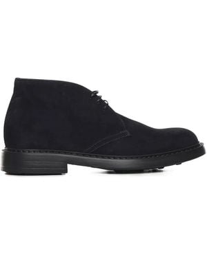 Doucal's Lace-Up Fastening Boots - Blue