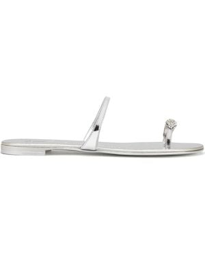 Giuseppe Zanotti Ring Flat Sandals - Metallic