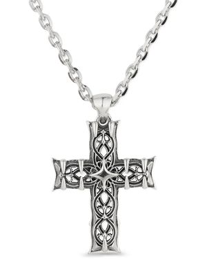 Emanuele Bicocchi Notre-Dame Cross Necklace - Metallic