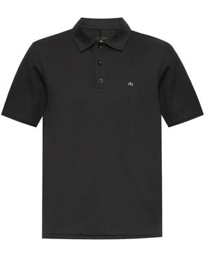 Rag & Bone Pima ポロシャツ - ブラック