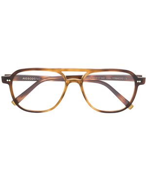 Moscot Bril Met Piloten Montuur - Bruin