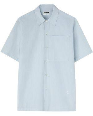 Jil Sander Friday ストライプ シャツ - ブルー