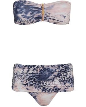 Brigitte Bardot Bikini Met Print - Wit
