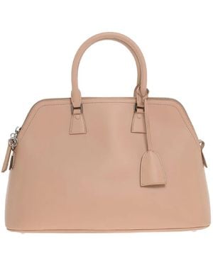 Maison Margiela Leather Tote Bag - ナチュラル