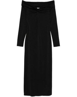 Ottod'Ame Schulterfreies Kleid - Schwarz