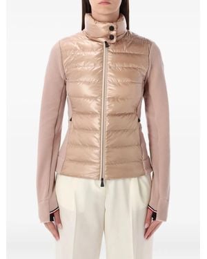 Moncler Padded-Panel Jacket - Natural