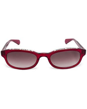 Chrome Hearts Occhiali Da Sole Lowrider Rettangolari - Rosa