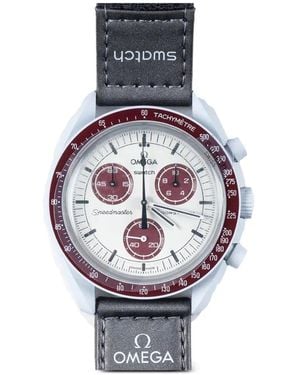Swatch X Omega Moon Mission To Pluto 42Mm Watch - Grey