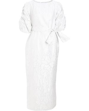 Baruni Sedum Midi Dress - White