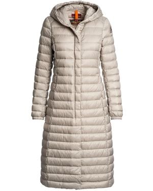 Parajumpers Cappotto Trapuntato Con Cappuccio - Grigio