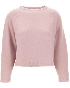 Hemisphere Raglan-Sleeve Cashmere Jumper - Pink