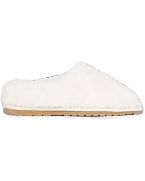 EMU Joy Teddy Slippers - White