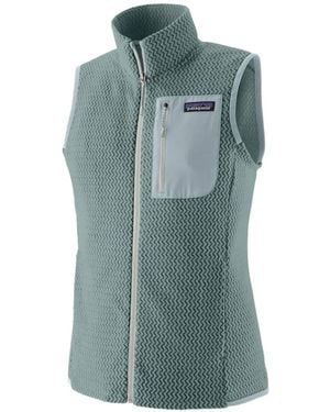 Patagonia R1 Weste Mit Zickzackstruktur - Blau