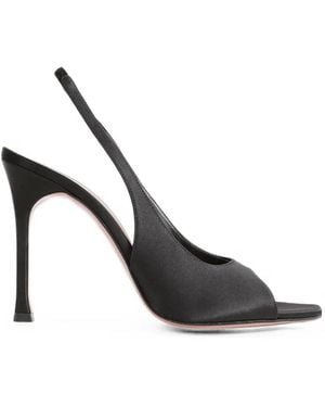 AMINA MUADDI Alexa Slingback Heeled Court Shoes - White