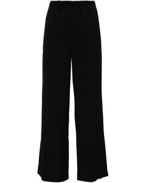 TOTEME Wide-Leg Pants - Black