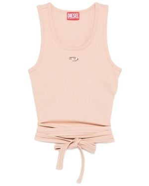 DIESEL Cotton Tank Top - Pink