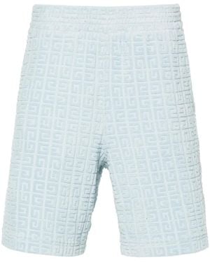 Givenchy Jacquard-Pattern Bermuda Shorts - Blue