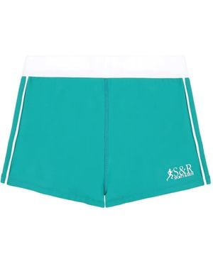 Sporty & Rich Sr Runner Active Shorts - Green