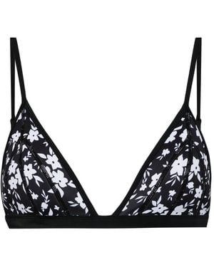 Duskii Bikinitop Met Bloemenprint - Zwart
