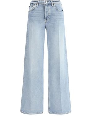 RE/DONE Mid-Rise Wide-Leg Jeans - Blue
