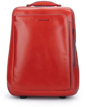 Piquadro Cabin Size Computer Trolley - Red