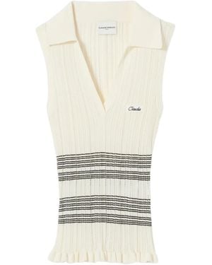 Claudie Pierlot Fine Knit Top - White