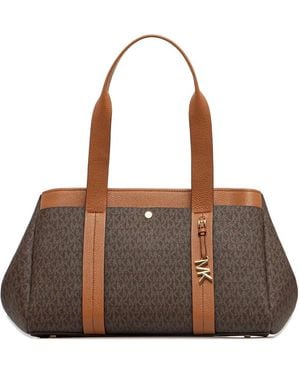 MICHAEL Michael Kors Monogram-Pattern Tote Bag - Brown