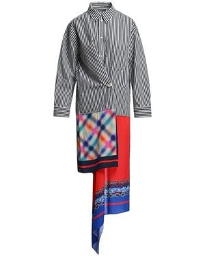 Essentiel Antwerp Krystal Striped Asymmetric Shirt - Grey