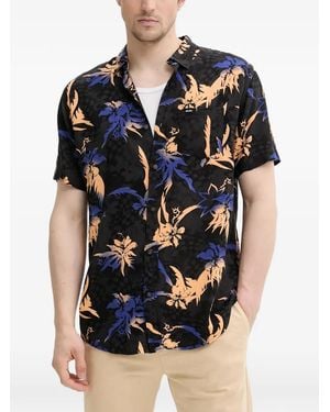 Rip Curl Hemd Mit Blumenprint - Schwarz