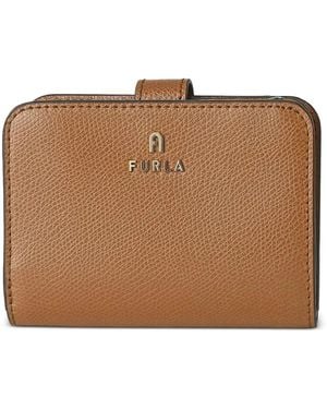 Furla Camelia Logo-Plaque Wallet - Brown