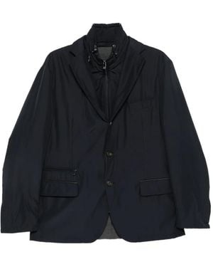 Corneliani Layered Button-Up Jacket - Blue
