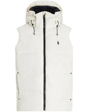 Polo Ralph Lauren Hooded Quilted Gilet - White