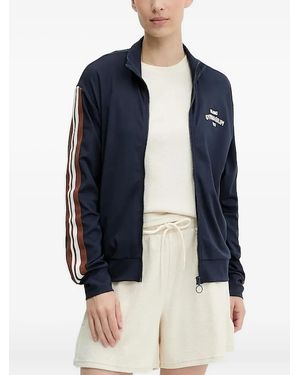 EA7 Stripe-detail Track Jacket - Blue