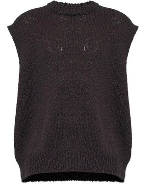 Homme Plissé Issey Miyake Risotto Sleeveless Jumper - Black