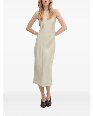 Samsøe & Samsøe Robe À Fines Bretelles Et Col V - Neutre