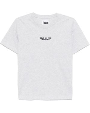 Izzue Logo-Embroidered T-Shirt - White