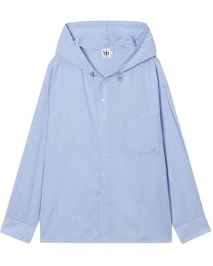 B+ AB Camisa De Rayas Con Capucha - Azul