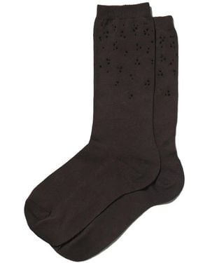 Peserico Bead-Embellished Socks - Black