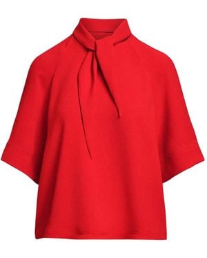 Essentiel Antwerp Kassie Bluse Mit Raglanärmeln - Rot